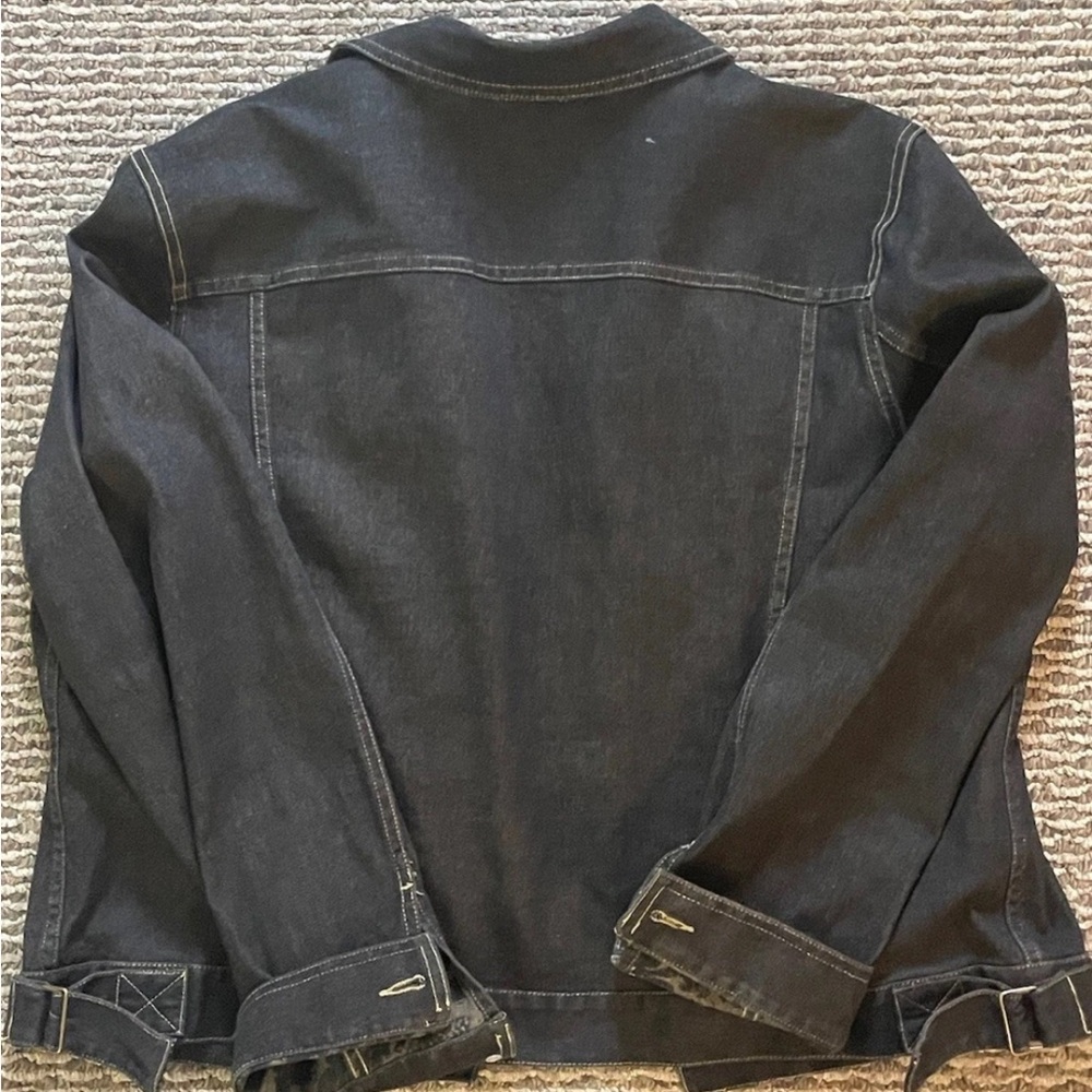 Liz Claiborne‎ Dark Denim Jean Jacket - Picture 2 of 6